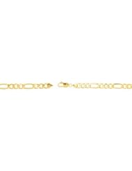 7 mm Figaro Chain 10K Yellow 8 Inch Ch632