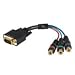 StarTech HD15CPNTMF 6-Inch HD15 to Component 3 RCA Breakout Cable Adapter M/F StarTech HD15CPNTMF 6-Inch HD15 to Component 3 RCA Breakout Cable Adapter M/F