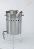 "Kettle For Candy Apples 19"" Stainless Steel #4011" "Kettle For Candy Apples 19"" Stainless Steel #4011"