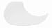 Pickguard w/Adhesive Backing for Acoustic Guitar White