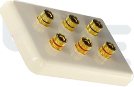 Atlona High-Quality Wall Plate For 3 Speakers, Audio and Video, Electronics and Computers