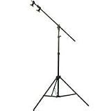 Interfit Photographic 8.25' Combi Boom Lightstand, with a Built in 5' Boom, Black.