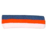 Striped Headband Royal/Orange/White