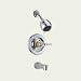 Kitchen & Housewares : Delta C-Spout, TRIM for Shower Only Pressure Balance Valve w/ Porcelain Lever Handle - T14230-LHP, H