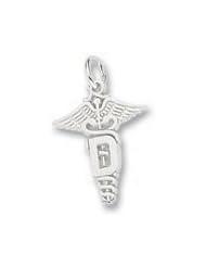 Rembrandt Charms Dental Caduceus Charm