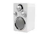 BASICXL portables FM Radio weiss empfang antenne bad design musik kueche