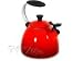 Le Creuset Halo Enamel-on-Steel 1-1/2-Quart Kettle, Cherry