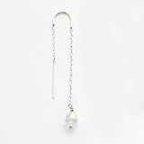 Sterling Silver Aurore Boreale Crystal Threader Earrings - Pair