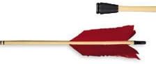 Pack of Full Length Flu-Flu Cedar Arrows 18 Pack - Archery