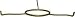 Tripod for Glass Shade - Queen Anne #1