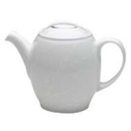 Denby White Trace Teapot 1l