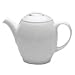 Denby White Trace Teapot 1l