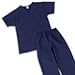 Scrub Pants, Elastic, Tapered, Navy, Extra Small