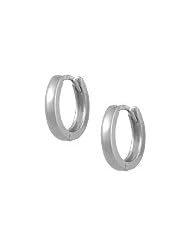 Children Hinged Hoop Earrings in 14k white Gold