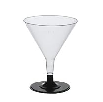 20 Stiel-Gläser für Cocktails, PS "Invitation" 0,1 l Ø 9 cm · 11 cm glasklar Plastik