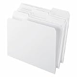 ESS62701 Archival File Folder, 1/3 Asst. Tabs, Letter, 100/BX, White