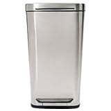 Oxo Good Grips Brushed Stainless Steel Rectangular Trash Can, 10-Gallon