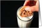 Thank You Cookie and a Glass of Milk Card