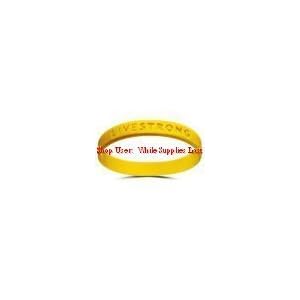 Official Live Strong Lance Armstrong Yellow Cancer Livestrong Rubber Wristband Bracelet Adult Size...