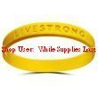 Official Live Strong Lance Armstrong Yellow Cancer Livestrong Rubber Wristband Bracelet Adult Size (LOT OF 6 for one price)