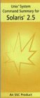 Unix System Command Summary for Solaris 2.5