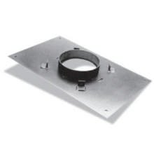 DuraVent 9240B Galvanized DuraPlus 8" Class A Chimney Pipe Transition Anchor Plate - 17" x 17" 9240B