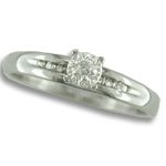 Ladies White Gold Engagement Ring