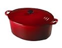 Le Creuset Enameled Cast-Iron 15-1/2-Quart Oval French Oven, Red