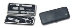Henckels Twinox Manicure Set Dauphine Black- Zcomp 5 Pieces- Combs- Nail Cleaner- Pk- File- I