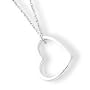 Sterling Silver Heart Necklace - 16 Inch - Lobster Claw - JewelryWeb