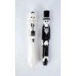 Newlydead Bride and Groom Skelton Wedding Taper Candles