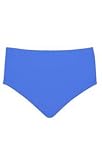 Classic Solid Blue Plus Size Brief Bottom by Shore Shapes - Plus Size Swimwear Plus Size Swimsuits