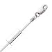 14k White Octagonal 18 Inch X .9 mm Snake Chain Necklace