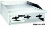 24in Gas Flat Concession Griddle Manual 16 Deep Plate ACCG-24