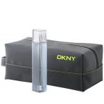 DKNY Men by Donna Karan 2 Piece Set Includes: 3.4 oz Energizing Eau de Toilette Spray + Dopp Kit