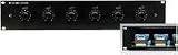 6-way PA volume controls for 482mm (19") rack installation