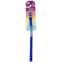 Four Paws Lil' Dog Jeweled Blue Nylon Collar for Puppies and Toy Breeds
