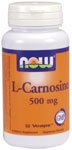 L-Carnosine by NOW Foods - (500mg - 50 Vegetarian Capsules)