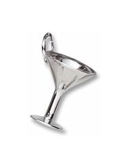 Rembrandt Charms, Martini Glass Charm in Solid Sterling Silver or Gold