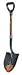 Ames True Temper Viper Round Point Shovel with 30-Inch Ergo D-Grip Innovative Fiberglass Handle #1582200