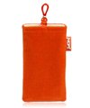 Universal Cell Phone Pouch (Orange)Soft Carrying Case for Motorola cell pho ....