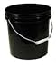 5 Gallon Black Bucket