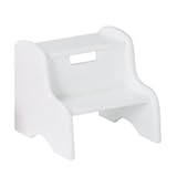 Child's Classic Wooden Step Stool in White