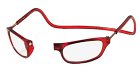 CliC Adjustable Front Connect Reader, 3.00 Strength, Red Frame