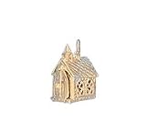 Church, 14K Gold Charm