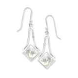 .925 Silver & Mother of Pearl Drop Earrings.