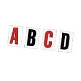 Magnetic Letter Set, 3/4, Black on White, 120/Set MAVPFA21