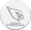 Sterling Silver NFL Arizona Cardinals Logo Tie Tac