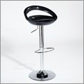 Black Agnes Adjustable Stool by Euro Style