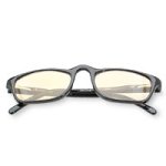 Uvex Melanoptic Readers Black Rectangle Frame, Diopter +1.25 1 ea